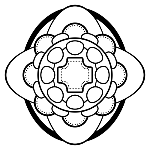 Star Badge mandala design