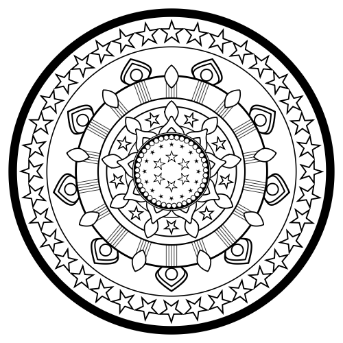 Star Compass mandala design