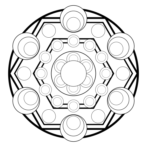 Nested Circles mandala design