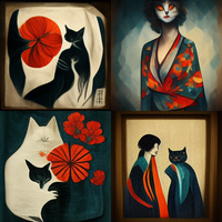 painted on kimono