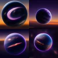 planet in space by cattailnu on Discord