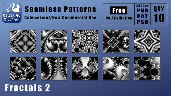 Fractals 2 Seamless Patterns