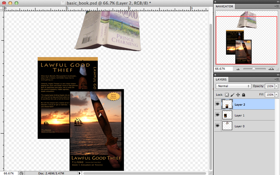 pasted front cover